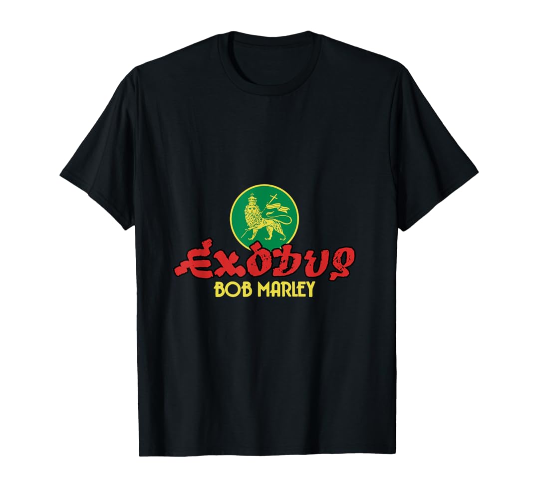Amazon | Bob Marley Exodus ライオン ブラック Tシャツ | T